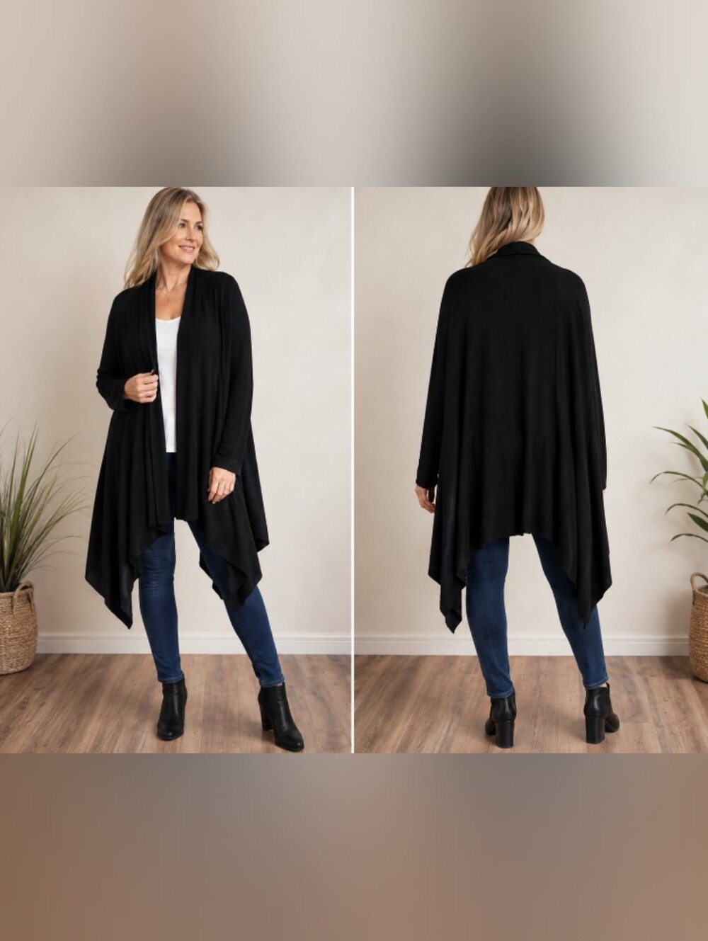 Barefoot Dreams Cozy Chich Ultra Lite San Monica Sloppy Oversized Carnigan 1X